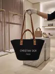Christian Dior Mkoba wa Mkono wa Majani Uliosokotwa - 4