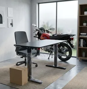 Meza ya Kusimama ya Umeme inayoweza Kurekebisha Urefu na Kiti cha Ergonomic