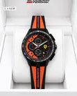 Scuderia Ferrari Chronograph Watch yenye Silicone Strap - 1