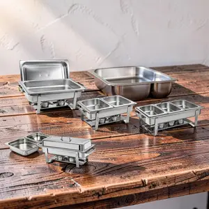 11L Triple Chafing Dish ya Stainless Steel - Bei za Jumla