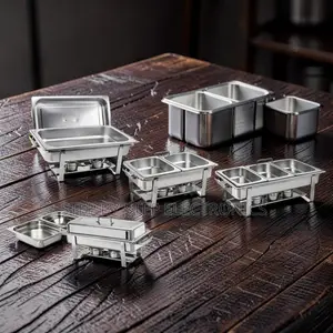 11L Chafing Dish Tatu ya Stainless Steel - Bei ya Kiwandani