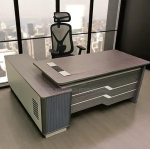 Modern L-Shaped Executive Office Desk