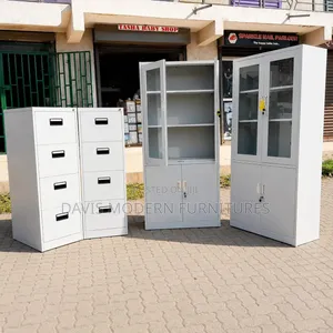 Metal Office Storage Set - 4 Cabinets