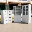 Metal Office Storage Set - 4 Cabinets - 2