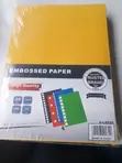 Brand New Bright Office A4 Embossed Binding Paper (100 Sheets) - 1