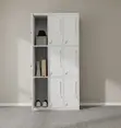 Staff 9-Unit Steel Locker Cabinet - White - 3