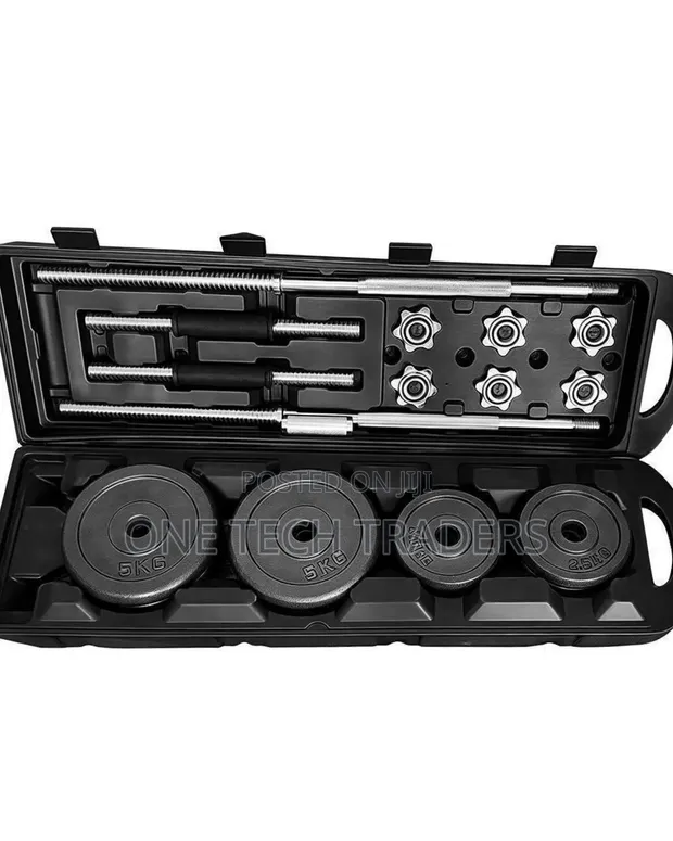 Euromax York 50kg Adjustable Dumbbell Set - 1