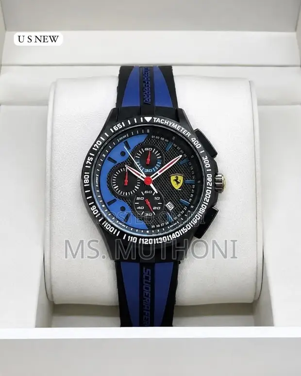 Scuderia Ferrari Chronograph Watch - Black & Blue Dial - 1