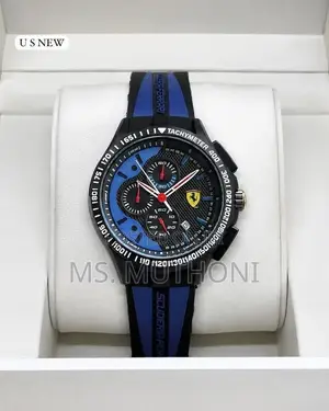 Scuderia Ferrari Chronograph Watch - Black & Blue Dial