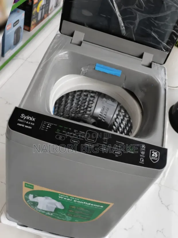 Syinix 8kg Mashine ya Kufulia ya Juu ya Kujaza Kiotomatiki Kamili - 1