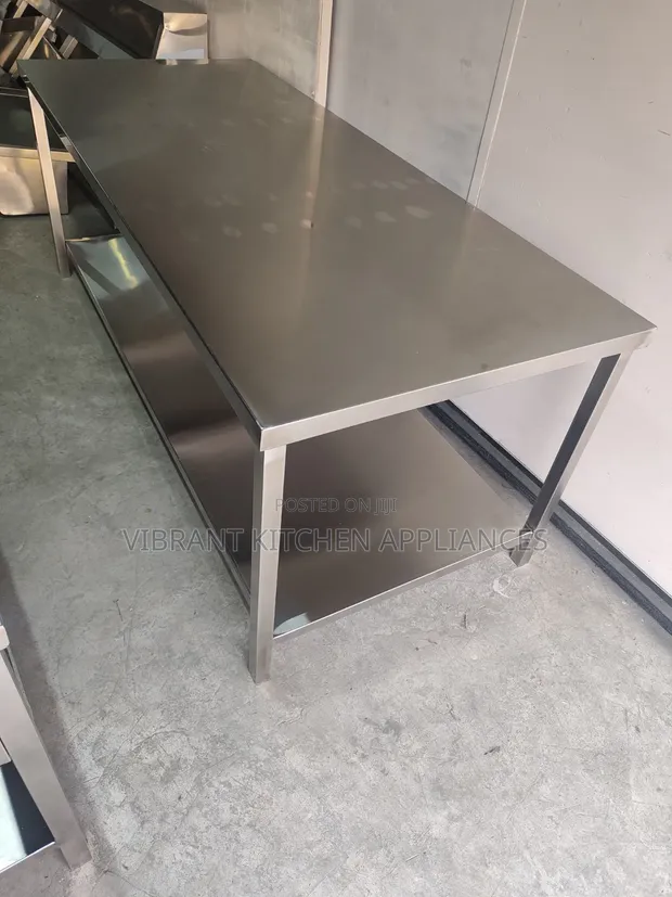 Full Length Stainless Steel Commercial Table - 1