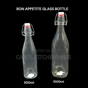 1000ml Cling Top Glass Bottle