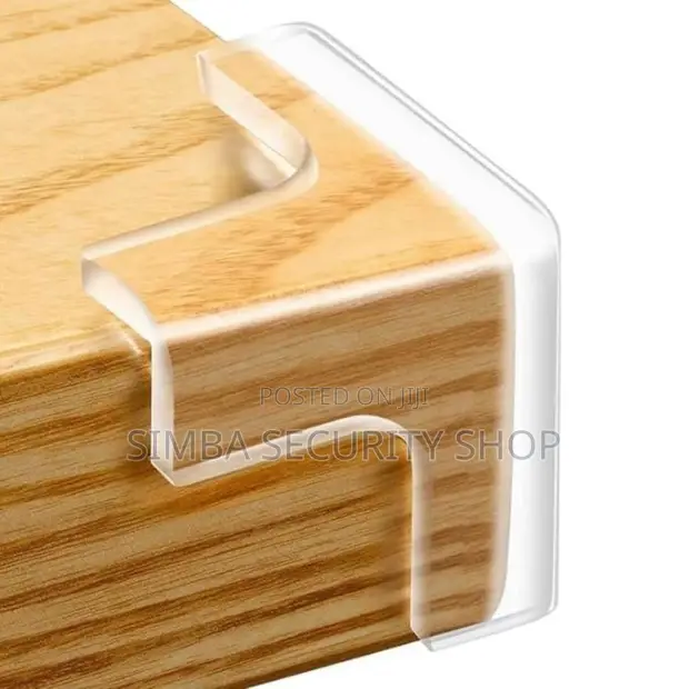 4 Pieces T-Shaped Transparent Baby Safety Corner Protectors - 1