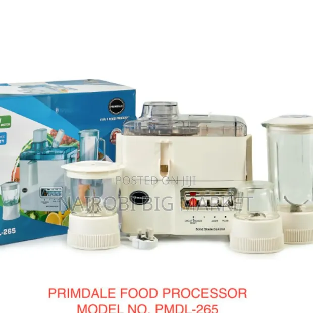 Primdale 4-in-1 Kisaga-Juicer-Blender Chakula Processor - 1