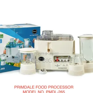 Primdale 4-in-1 Juice-Blender-Grinder Food Processor