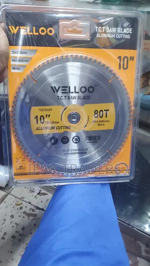 Welloo T.C.T Saw Blade kwa Kukata Aluminium (Inchi 10)