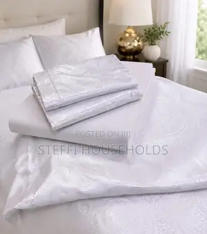 Cotton Duvet Cover Set - White