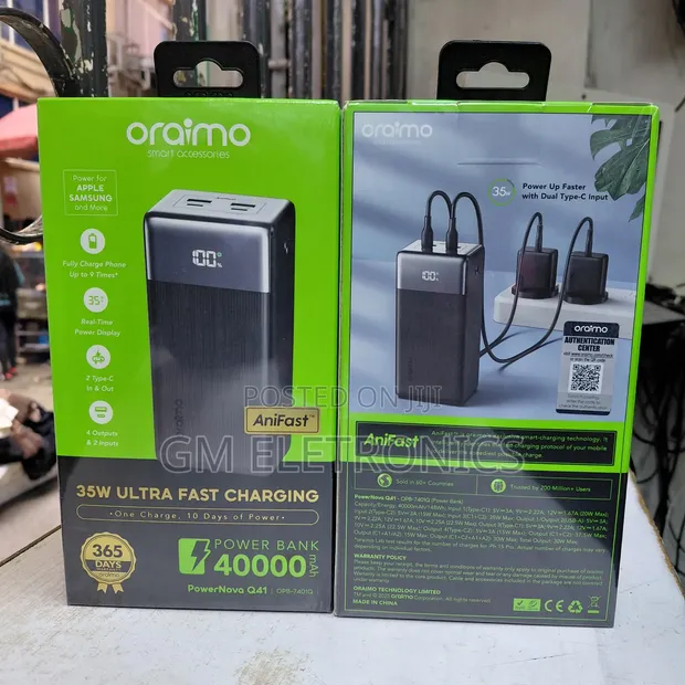 Powernova Q41 40000mAh 35W Power Bank ya Kuchaji Haraka Sana - 1