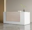 Dawati la Ofisi la Mapokezi la Rangi Nyeupe 1800mm - 2