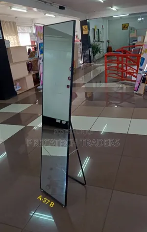 Modern Full Body Dressing Mirror - Black Frame