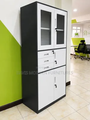 3-Section Multi-Functional Office Storage Cabinet