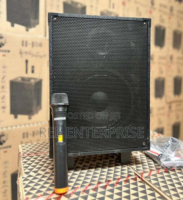 Euroken 8-Inch Rechargeable Trolley Speaker - 1