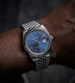 Rolex Datejust Automatic Chuma cha Kutupwa Rangi ya Bluu Na Namba za Kirumi