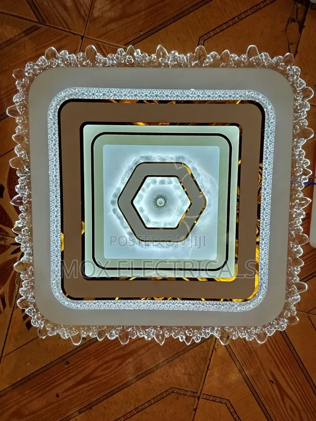 Modern Square LED Flush Mount Ceiling Light - 1
