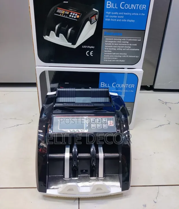 Money Bill Counter Machine With Fake Note Detector – Fast Accurate - 1