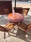 4-Seater Mahogany Dining Set - 2