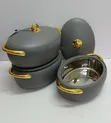 3pc Luxury Forever Gold Hotpot / Insulated Hotpot - 1