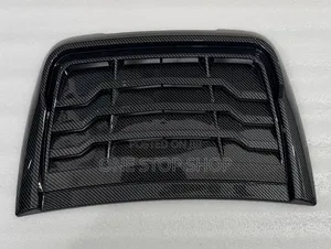 Carbon Fiber Pattern Bonnet Scoop with Horizontal Slats