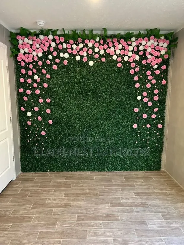 Baby Shower Backdrops Artificial Boxwood Panels - 1