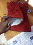 Heavy Duty Leather Gloves with Lining - 2