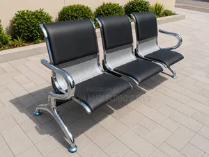 Link Black Waiting Chairs/Benches