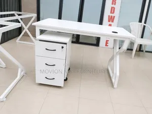 Office Desk, Metallic Table With Custo