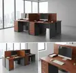 Corporate 4-Person Workstation Desk - 1