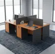 Corporate 4-Person Workstation Desk - 2