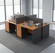 Corporate 4-Person Workstation Desk - 3