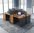 Corporate 4-Person Workstation Desk - 5