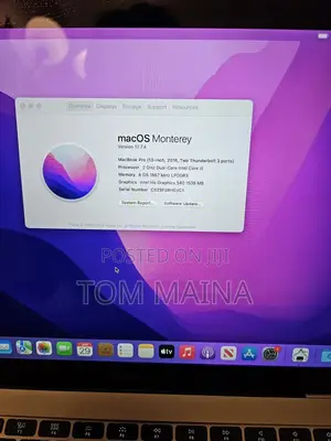 Apple MacBook Pro 13" 2016 - Intel Core i5, 8GB RAM, 256GB SSD