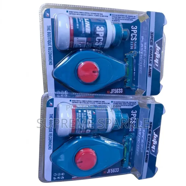 Chalk Line Set 30m JcTop JF5633 Masonry Construction Reel Level - 1