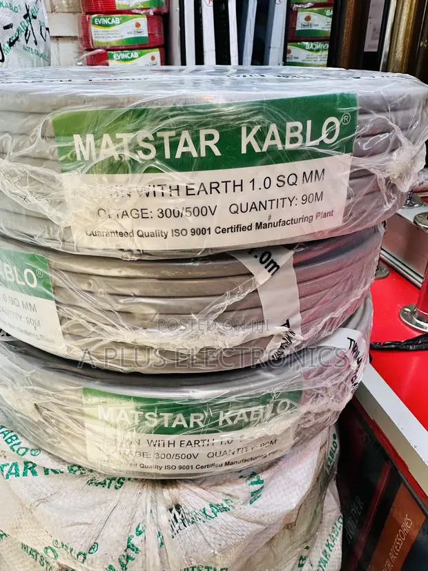 Matstar 1.0mm Twin with Earth Electrical Cable, 90m - 1