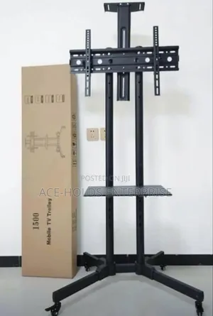 Adjustable TV Trolley Stand Suitable for 32-75 Inch Upto 50kgs