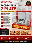Euromax 2-Plate Food Display – Keep Your Food Fresh Ready to Serve - 2