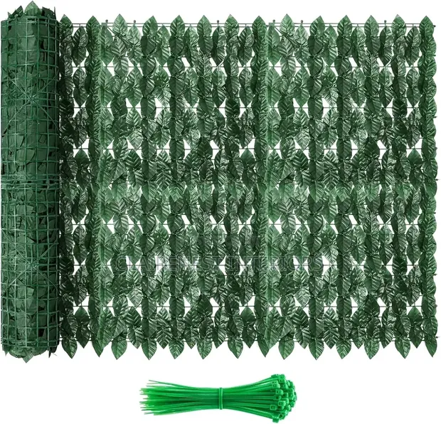 Green Panels for Effortless Outdoor Elegance Artificial Privacy Fence - 1