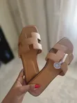 Hermes Brown Leather Sandals - 4