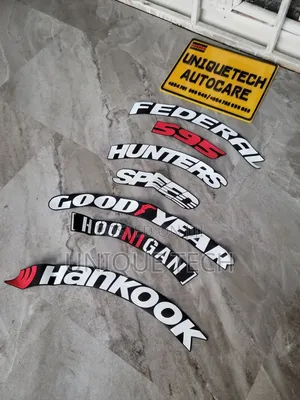Car Tyre Stickers 8PCS Set