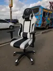 Premium Black & White Gaming Chair - 5