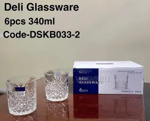 *Deli Crystal Clear Whisky  Glass* 
DSKB 033-2 
340 Ml
*